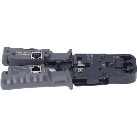 Pinces à sertir à cliquet, pinces à dénuder les câbles, coupe-câbles, outils pour connecteurs adaptés aux connecteurs 8P, 6P, 4P et RJ45. (1/5)