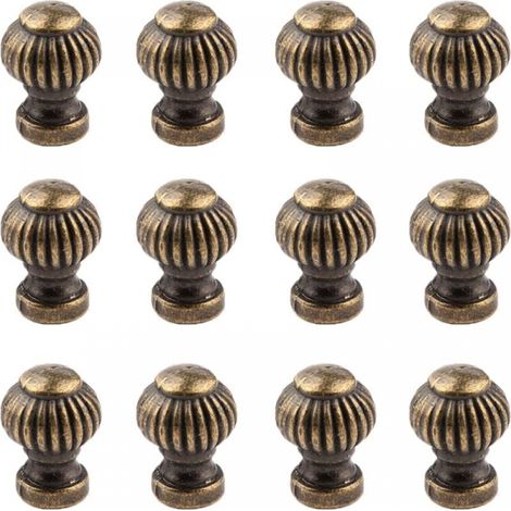 (20 Pieces)Furniture Knob, Vintage Handles Furniture Knobs Round Cabinet Drawer Knobs Vintage Door Knobs Brass Handles Mini Furniture Knobs for Cupboard Wardrobe Kitchen (1/5)