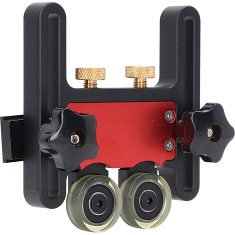 Tischkreissägen-Materialrolle, Holzbearbeitungs-Doppelrad-Gleitführungsrolle, Federbrett-Hilfswerkzeug (1/5)