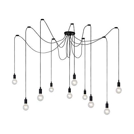 Lucide Fix multiple - Lampade a sospensione - nero, plastica (1/4)