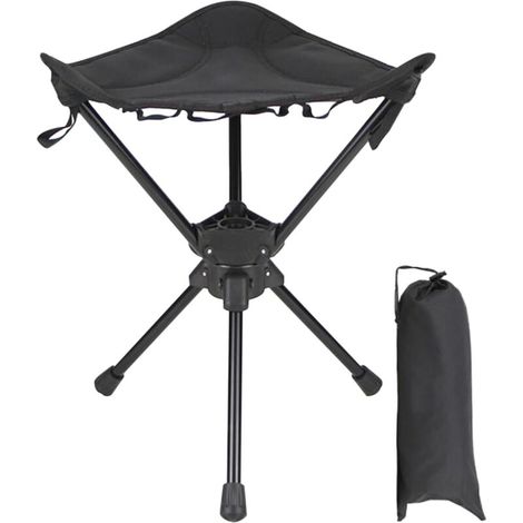 Pliante Chaise Pliante Compacte Pivotante Tabouret Randonn e (1/5)