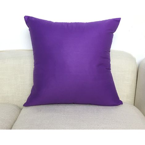Housse De Coussin Extérieur Carrée - 45 x 45 cm - Polyester Enduit PU Imperméable - Pour Jardin Patio Terrasse - Lot De 2 (1/3)