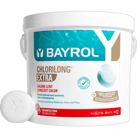 Galets Chlorilong EXTRA 250 - Seau de 5kg - Bayrol (1/3)