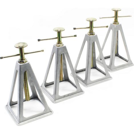 Lot de 4 Chandelles aluminium pour caravane / remorque (1/2)