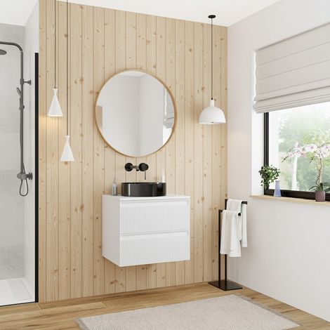 Mobile bagno 60 cm, bianco avorio 59,4 x 45,5 x 50 cm (CERAMIA-3OW60)
