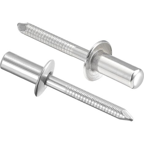 Aveugle Rivets Inox 304 14mm Poignée Longueur Argenté 25Pcs (1/4)