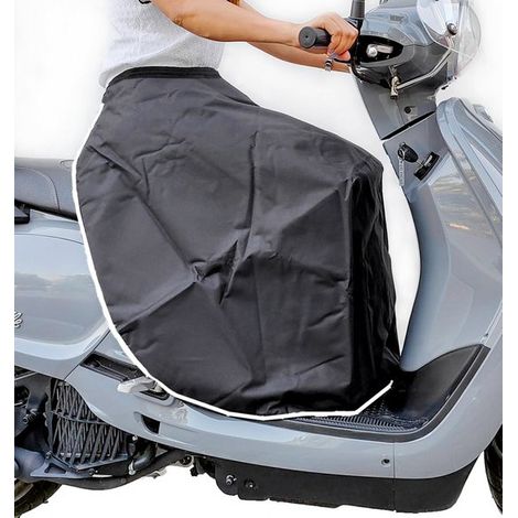 Couvre-jambes universel pour scooter - Couverture polaire imperméable - Coupe-vent - Protection pluie et froid - Couverture hiver pour scooter - Jambières (1/4)