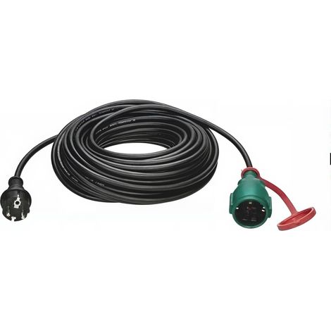 ORION91oficial® Power Outlet Extender 20m, IP44 with Rubber Cover, 1 Safety Socket, Max Load 3680W, H05VV-F 3G 1.5mm² Copper Cable, CE Certified, Ideal for Indoor and Short Outdoor Use (1/5)