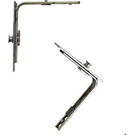 Verrouillage Inférieur Fenêtre Oscillo-battante - Acier Ferguard Argent - Pour Châssis À Deux Vantaux - Longueur 120 mm - ×1