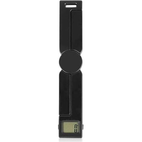 Échelle Pliante Outil de Poids de Mesure numérique précis avec LCD Afficher Le Gadget Portable(Noir) (1/4)