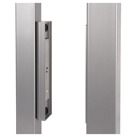 Ventouse électromagnétique à encastrer pour portails coulissants - Argent - Tension : 12 à 24V - Force de rétention : 2 500 N - LOCINOX