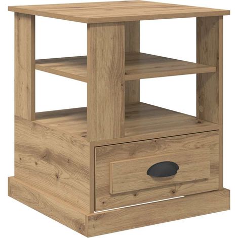 Maison Exclusive - Armadio da Notte Rovere artigianale 50 x 50 x 60 cm