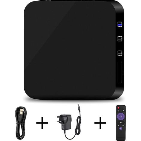 Boîtier TV MX10 RK3328 4 Go + 32 Go, Android 7.1, Quad Core, Lecteur Multimédia WiFi, Prise UK (1/5)