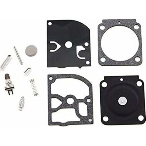 Kit de réparation de membrane de carburateur Stihl FS38 FS45 FS55 FS46 HS45 BG45 BG85 MM55 BT45 C1Q-S66 – 2 joints et 2 ampoules d'amorçage inclus (1/2)