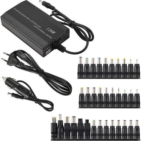 Adaptateur secteur universel 120W 34 fiches pour ordinateur portable prise EU (1/5)