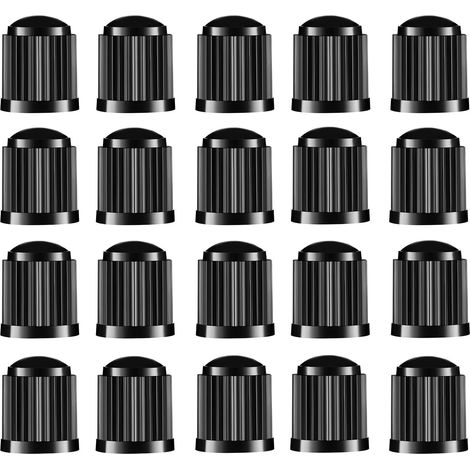 Lot de 20 Bouchons de Valve de Pneu, Couvercles de Tige Universels pour SUV, Voitures, Vélos, Motos, Camions, à Visser (1/5)