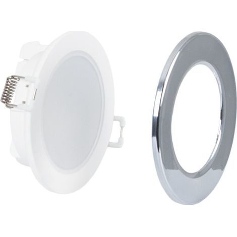 Kit Downlight LED extérieur 5W - IP65 - 6500K + Anneau