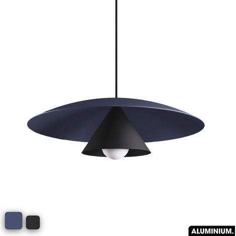 Lampe de suspension - OLEMI INDIGO - NOIR (1/3)