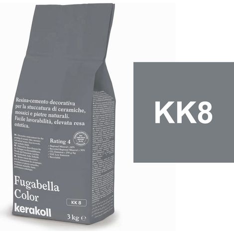 Kerakoll FUGABELLA COLOR KK8 resina stucco piastrelle mosaici marmi 3 KG