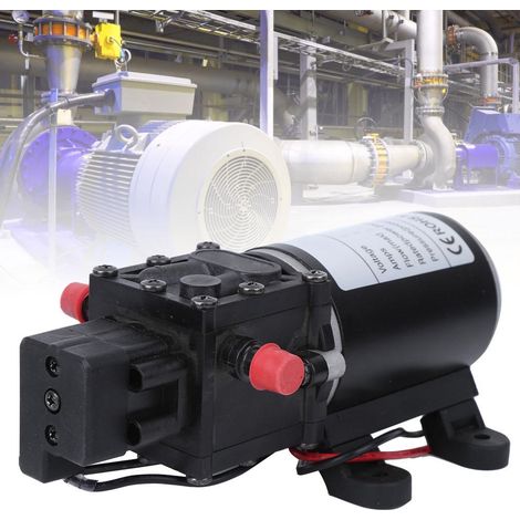 Pompe à membrane intelligente haute pression DC12V 120W 7L/min Sortie d'eau droite 10 mm Moteur 12V (1/5)