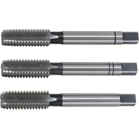 Jeu de tarauds à main KS TOOLS HSS - Ebaucheur-Intermédiaire-Finisseur - M7 x 1 mm - 3 pcs - 331.0070