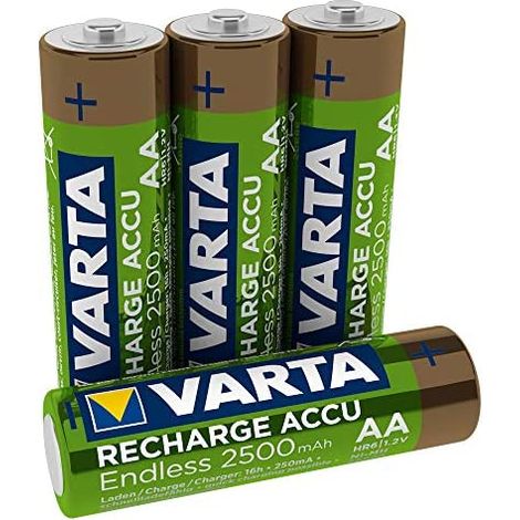 Pile varta rechargeable accu endless aa - lr06 2500ma (emballage 4 unit) ø14,5x50,5mm (1/5)