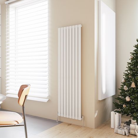 Acezanble Vertical Flat Panel Radiator Central Heating Rad 1800x544mm Single White