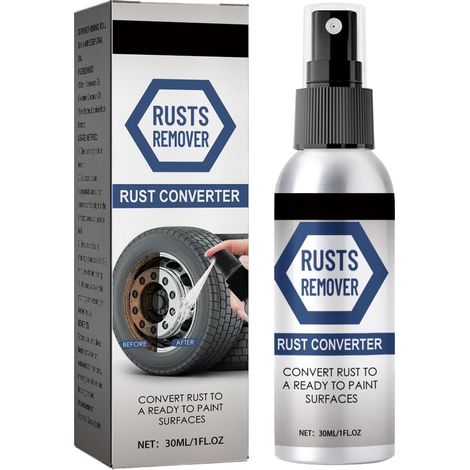 Enlève la Rouille en Spray,Convertisseur de Rouille,Rust Remover Spray,Décapant Rouille Voiture,Spray Dissolvant Instantané de Rouille,Spray de Traitement de Rouille,Stop-Rouille Spray Anti-Rouille (1/5)