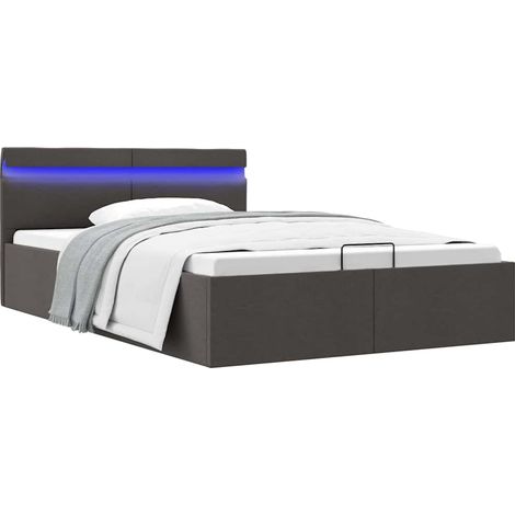 vidaXL Cadre de lit à rangement hydraulique sans matelas 120x200 cm (1/5)