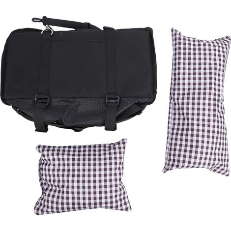 Siège auto pour chien avec console centrale antidérapante et portable, rehausseur de sécurité pour les voyages, noir (1/5)
