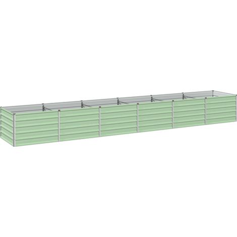 Jardin surélevé Vert pastel 480 x 80 x 55 cm – aménagement extérieur