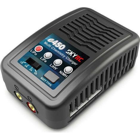 Cargador SkyRC e450 para baterías LiPo/LiFe/LiHV/NiMH de 2-4S/6-8S