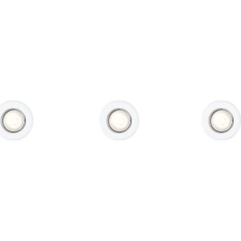 Philips Lighting Enif Set 3 Faretti Incassi fissi Senza Lampadina, Bianco, 9 x 9 x 10 cm (1/2)