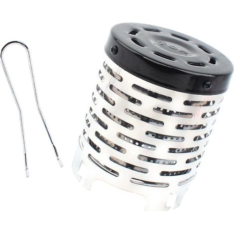 Couvercle de Poêle de Chauffage Extérieur Portable en Acier Inoxydable Chauffage de terrasse de jardin (1/5)
