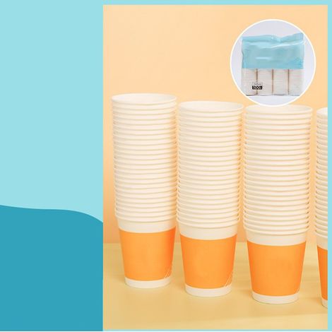 Gobelets en papier jetables pour usage domestique, gobelets jetables pour boissons, gobelets pour boissons chaudes (1/5)