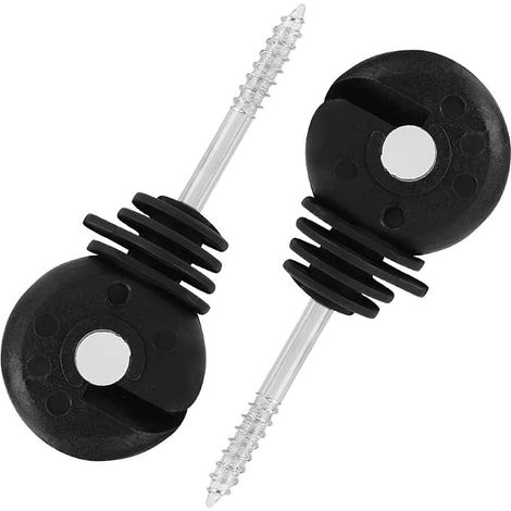 Electric Fence Insulator, Short Screw Ring Insulator, Electric Grassland Fence Post Accessory, Wooden Post Insulator for Electric Fence Accessories (1/5)
