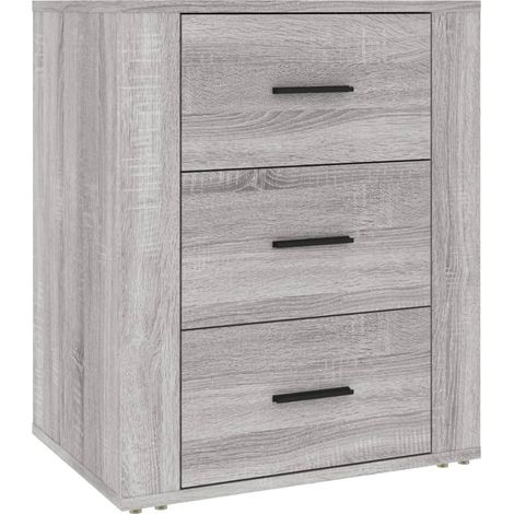 Maison Exclusive - Nachttisch Grau Sonoma 50x36x60 cm Holzwerksto