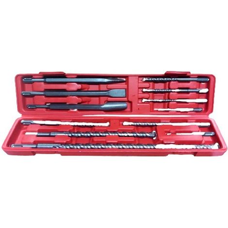 Punte per martello trapano demolitore 12 pezzi scalpelli perforatrici sds plus (1/5)