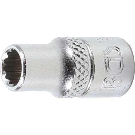 Llave de vaso 12 caras  entrada 6,3 mm (1/4")  6 mm