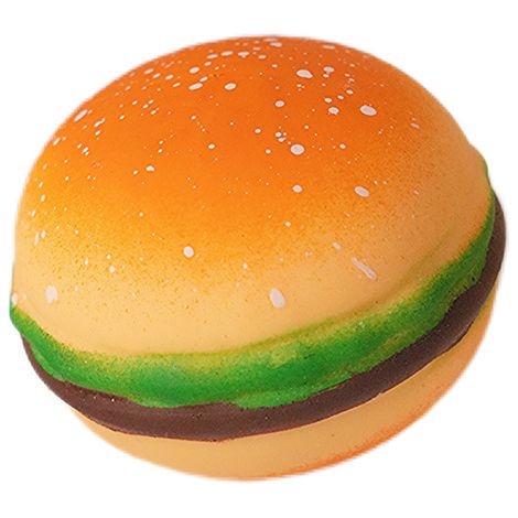 Balle anti-stress réaliste en forme de hamburger - Balle à rebond lent (1/3)
