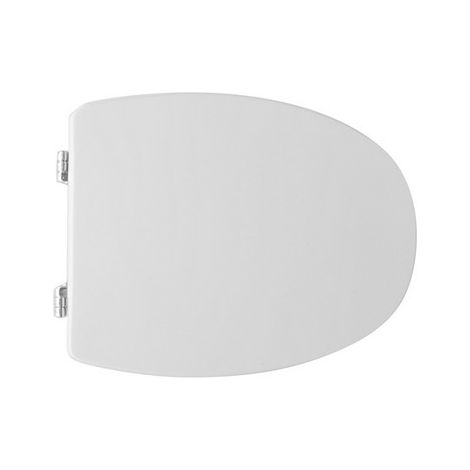 Sedile wc coprivaso per Flaminia vaso Spin 43,5 x 35,9 cm copriwater bianco con cerniere espansione e sedile in legno colato (1/5)