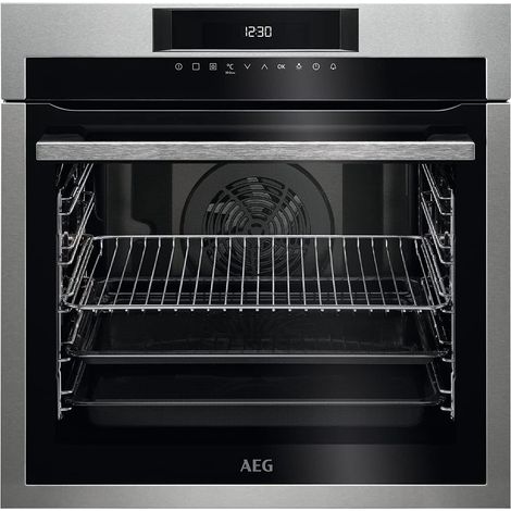 AEG BEE641222M Forno serie 6000 SurroundCook®. Dimensione del forno: Media, Tipo di forno: Forno elettrico, Capacità interna forno totale: 72 L. Posizionamento dell'apparecchio: Da incasso, Colore ... (1/5)