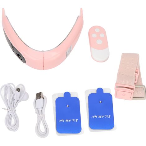 Ceinture raffermissante visage rose, microcourants réducteurs de rides, contrôle à distance, 12 niveaux, resserrage des pores, liftant anti-âge. (1/5)
