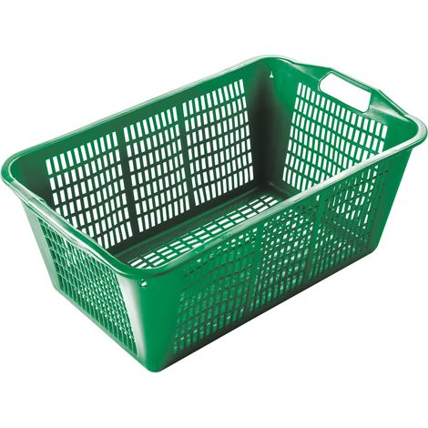 Cesta cassetta casalinga multiuso impilabile in plastica PP 58x34x23 cm