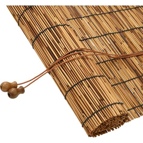 Roller Blind Brown 60 x 160 cm Reed vidaXL (1/5)
