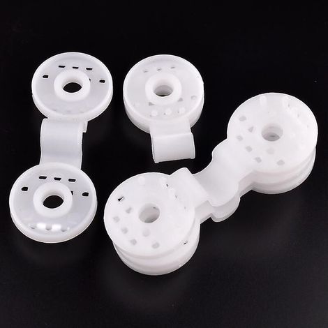 Lot de 100 clips de fixation blancs robustes pour toile d'ombrage de serre et brise-vue. (1/5)