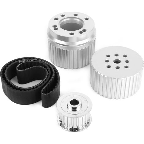 Kit de poulie de pompe à eau, poulie de vilebrequin, poulie d'alternateur et courroie PC2255 compatible avec Ford 351C (1/5)