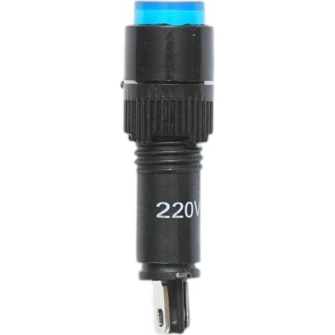 Indicatore di segnale industriale LED blu 220V Ø 8mm Breckner Germany (1/4)