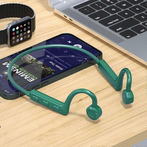 Casque audio sans fil Bluetooth à conduction osseuse, écouteurs Bluetooth 5.0, casque audio professionnel pour le sport en extérieur (1/3)