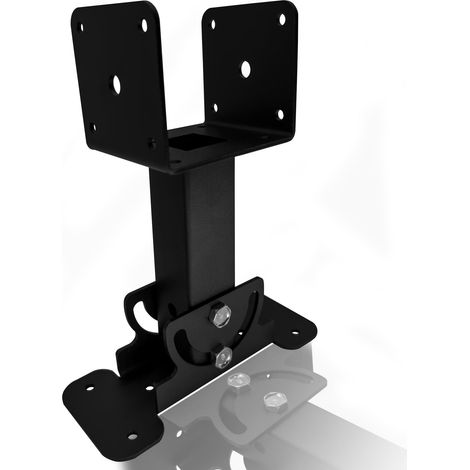 Kit staffa di montaggio per tetto per pergola, montante per tetto resistente regolabile a 180 gradi per tetto di gazebo in legno da 3,5 pollici, patio, pergola, portico